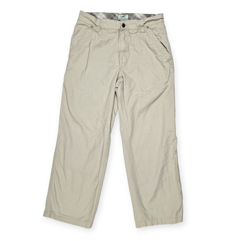 Horny Toad / Toadโ & Co Tan WideโLeg Cargo Cropped Pants Women's Size 30